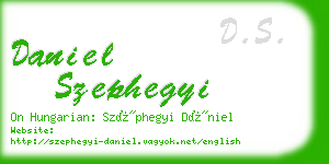 daniel szephegyi business card